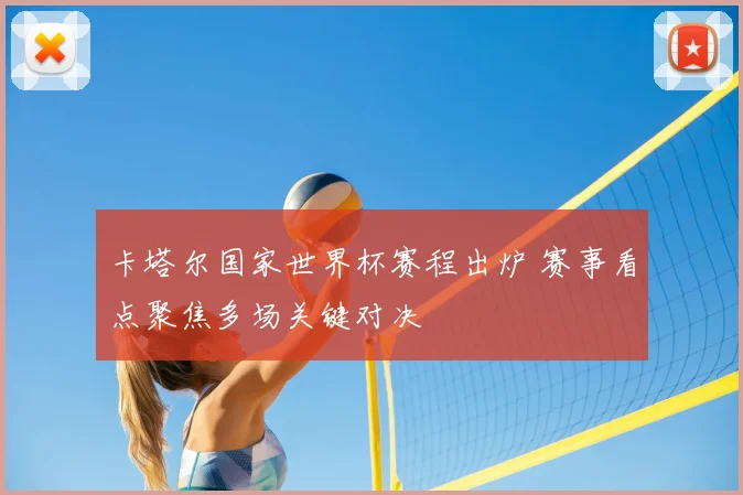 卡塔尔国家世界杯赛程出炉 赛事看点聚焦多场关键对决