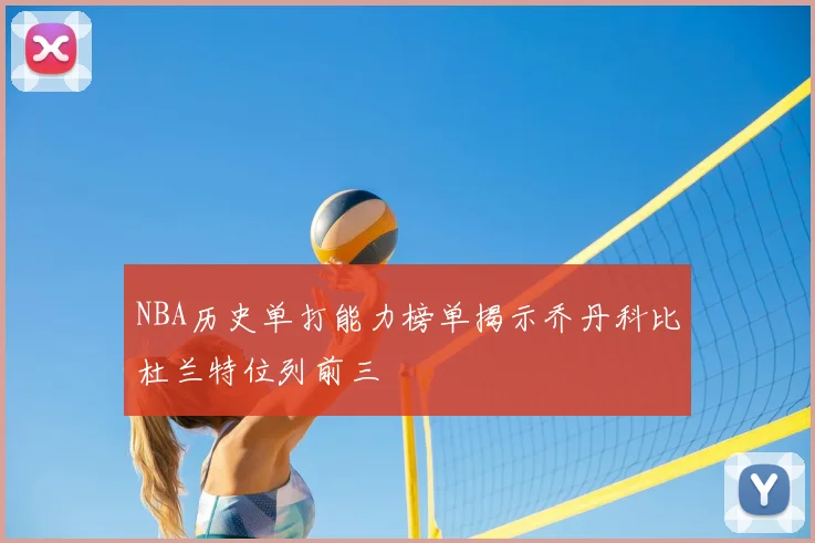 NBA历史单打能力榜单揭示乔丹科比杜兰特位列前三